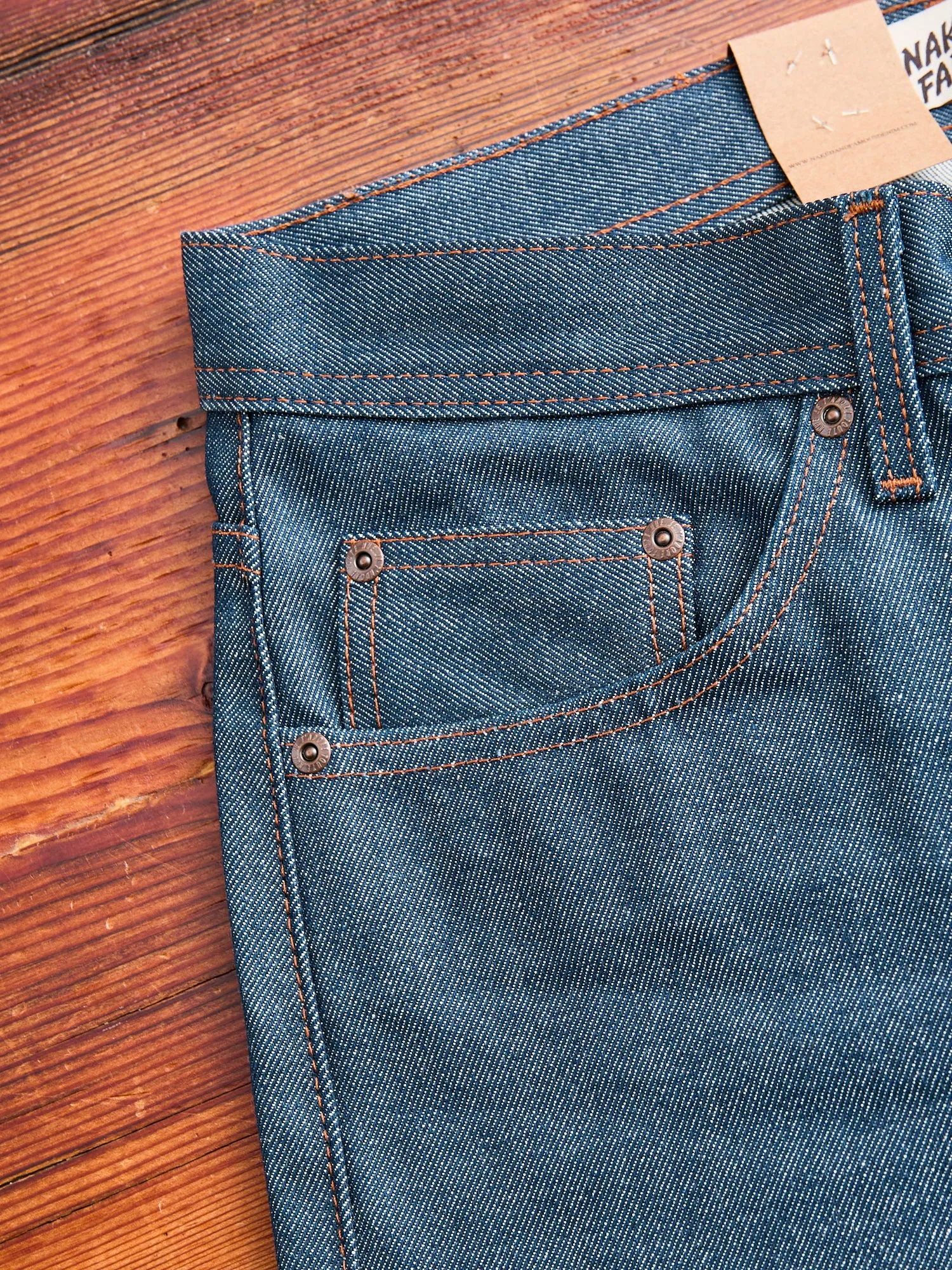 "Natural Indigo Selvedge" 12.5oz Selvedge Denim - Weird Guy Fit