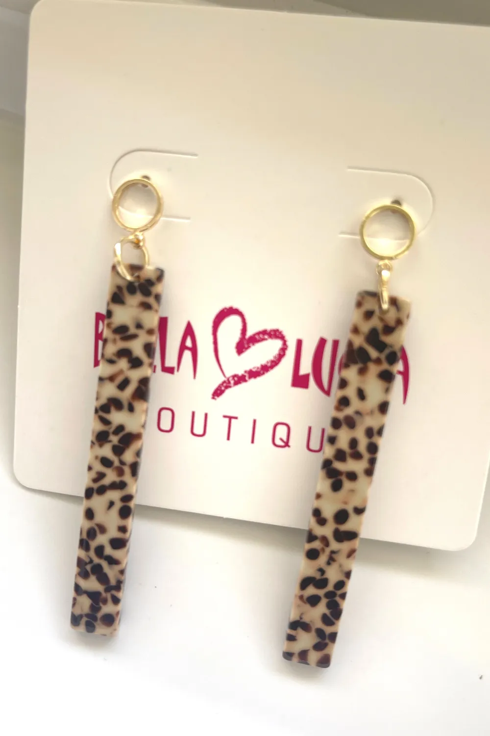 SERENITY DROP EARRINGS | CHEETAH