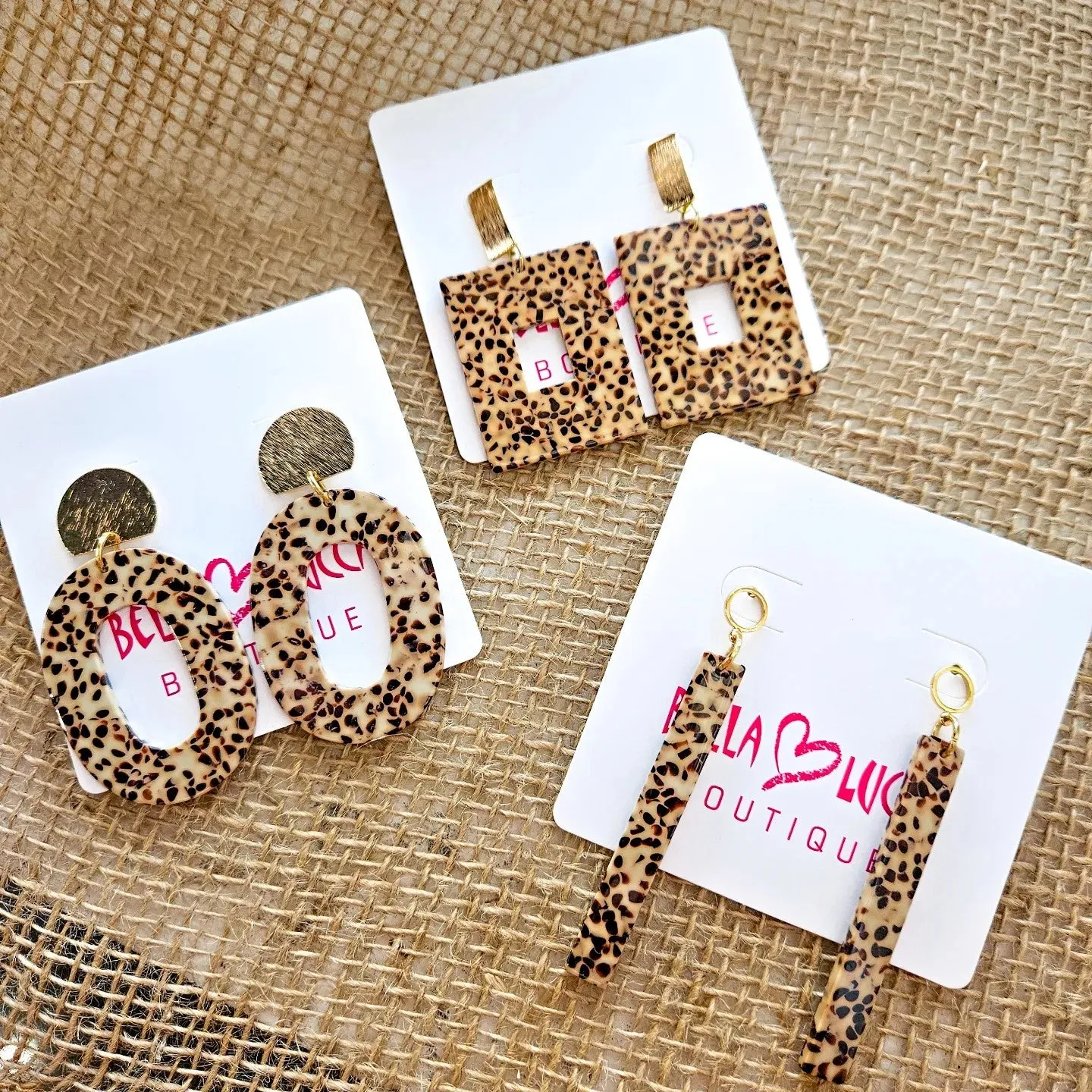 SERENITY DROP EARRINGS | CHEETAH