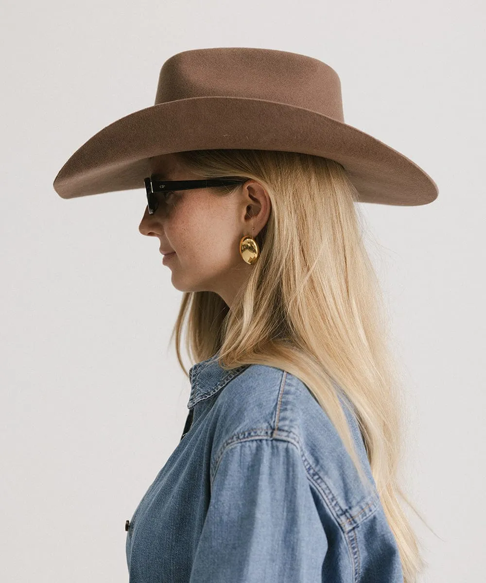 Shane Brick Top Western Hat