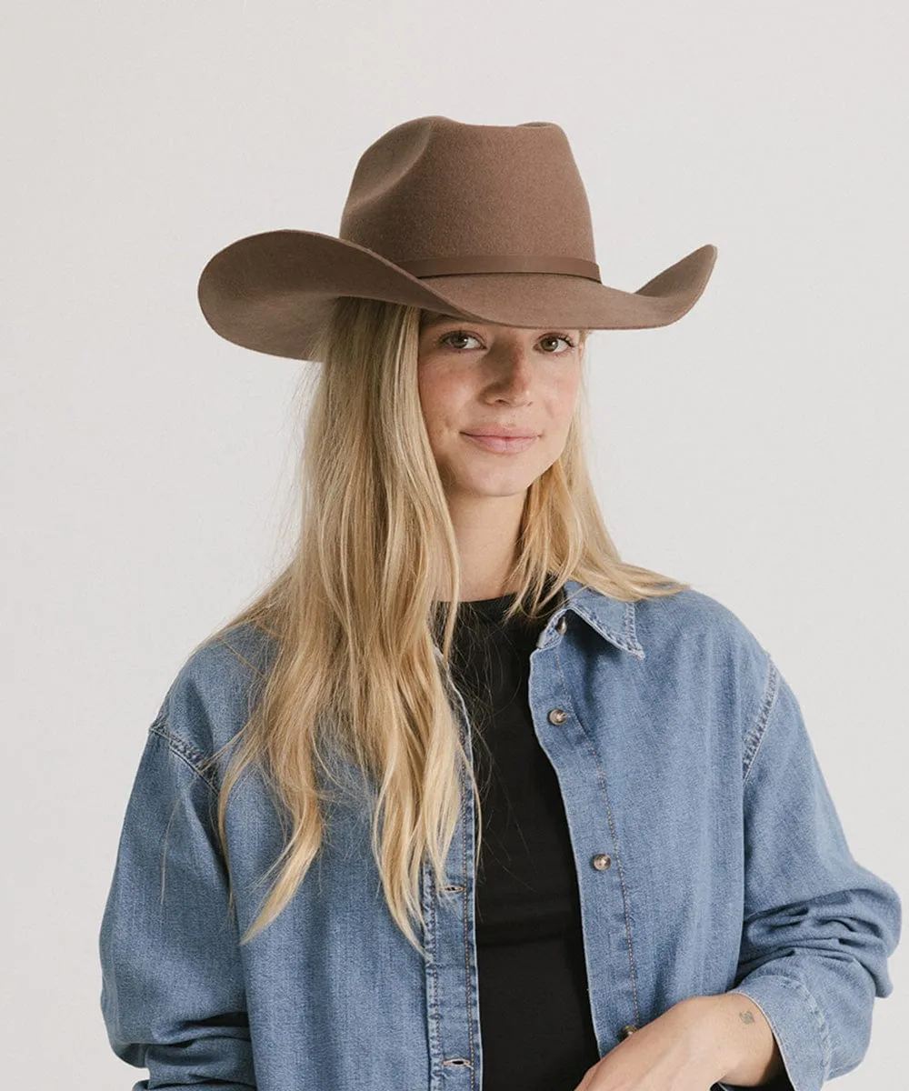 Shane Brick Top Western Hat