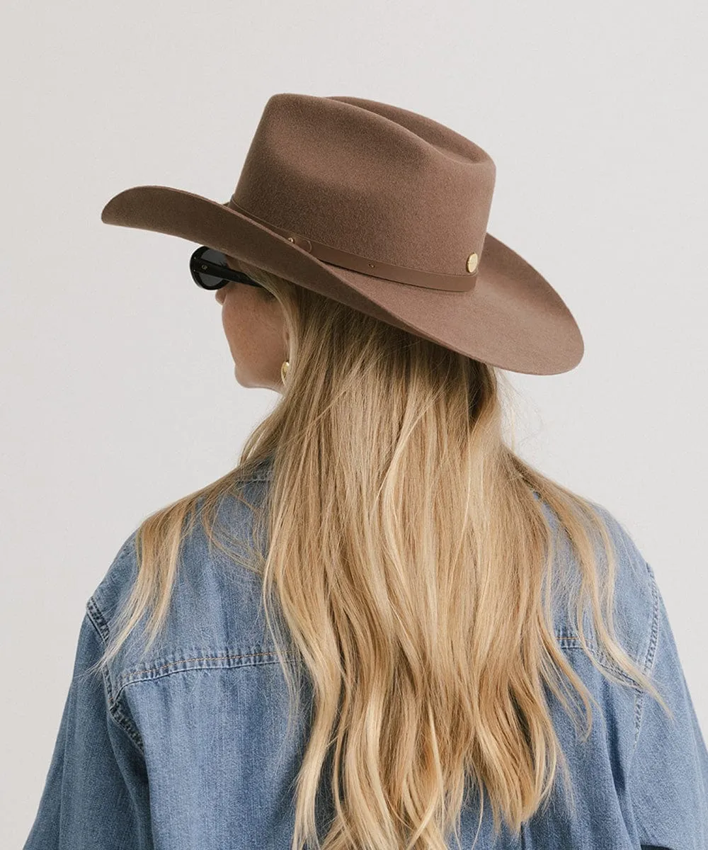 Shane Brick Top Western Hat