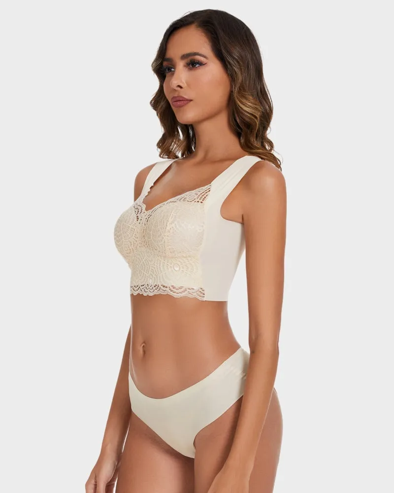 SheCurve® Stretch Lace Cut-Out Bra