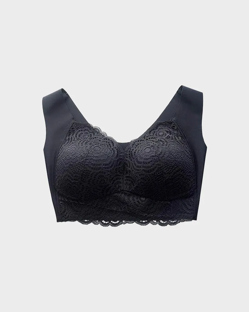 SheCurve® Stretch Lace Cut-Out Bra