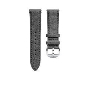 Short Gull Grey Granolo Leather Strap