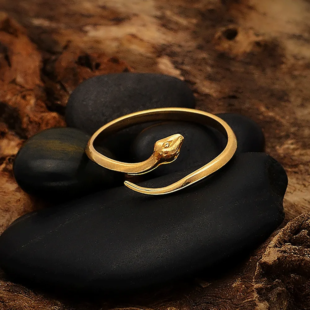 Simple Adjustable Snake Ring