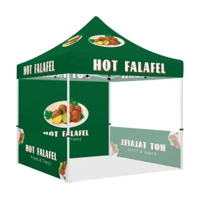 Tents for Food Vendors-ABLEM8CANOPY Hot Falafel 10 x10 Vendor Tent