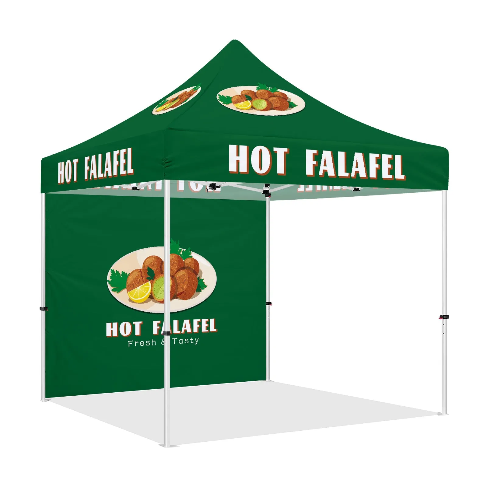 Tents for Food Vendors-ABLEM8CANOPY Hot Falafel 10 x10 Vendor Tent