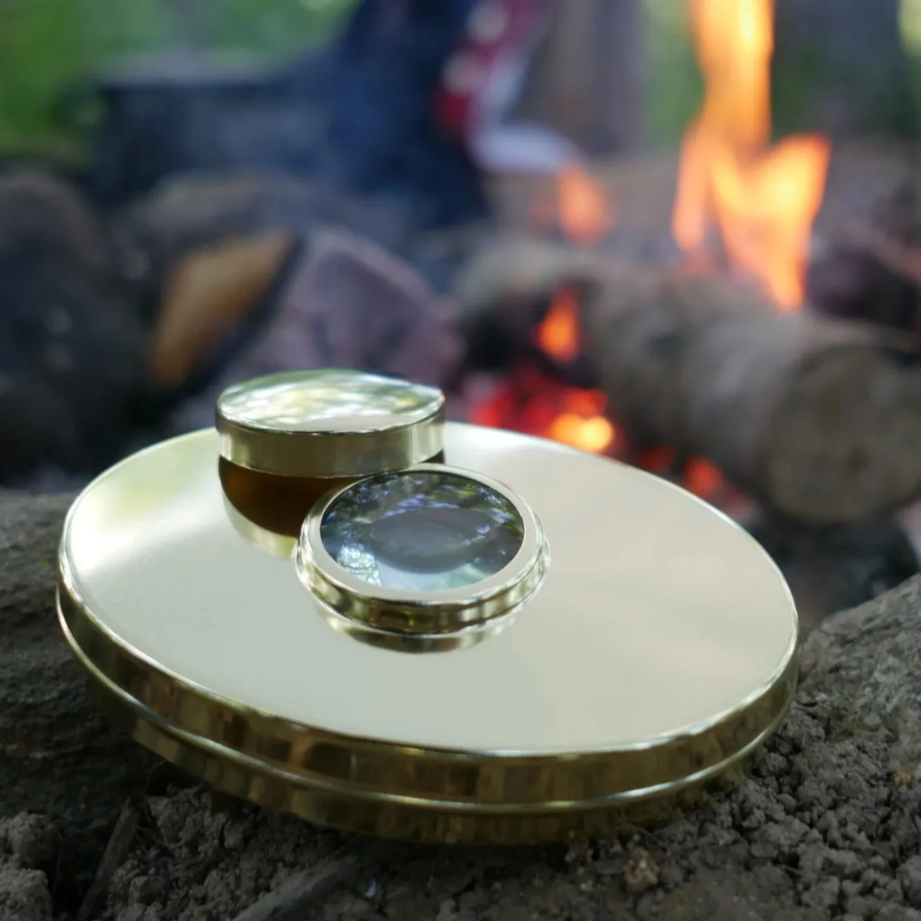 Tobacco Box with Burning Lens