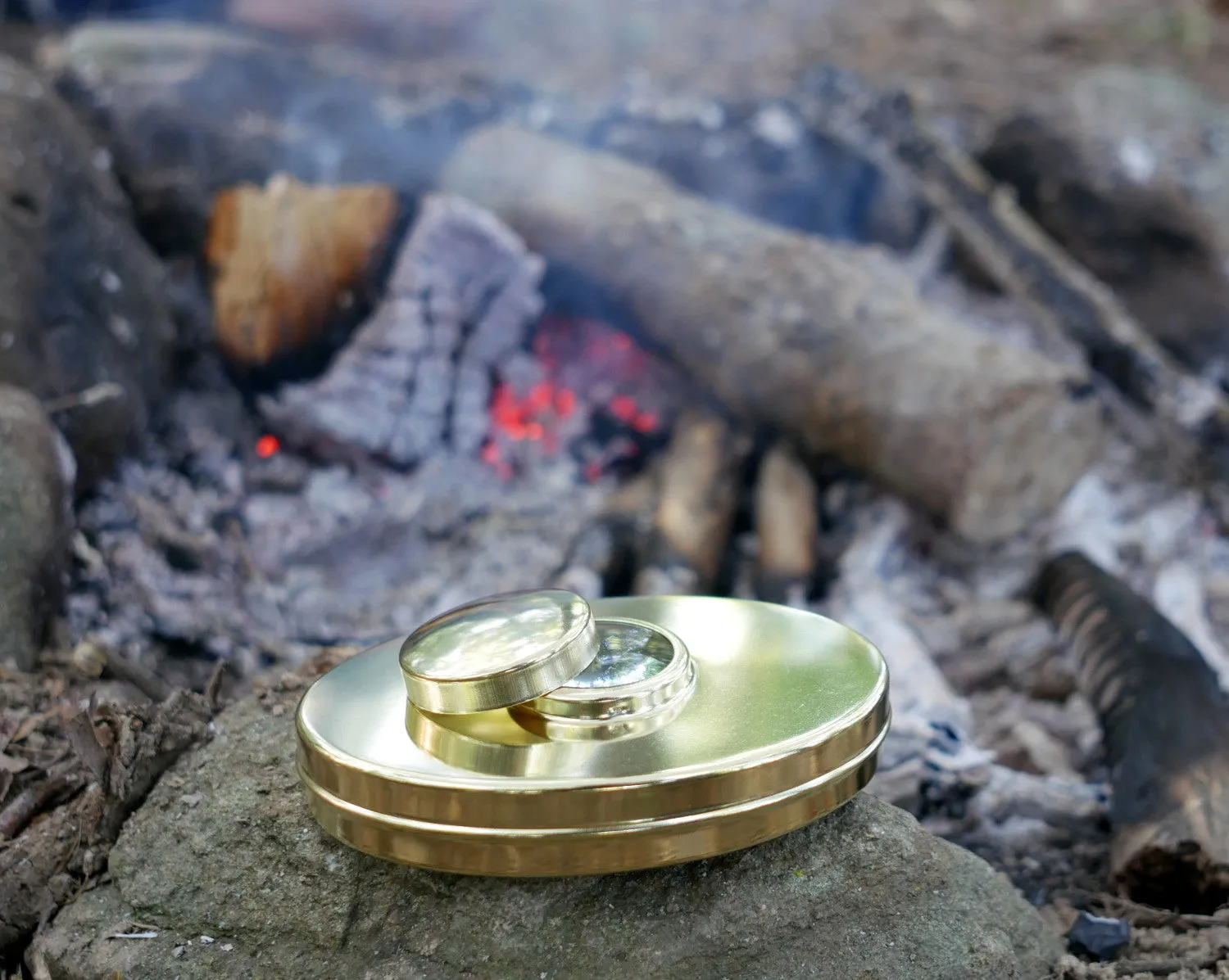 Tobacco Box with Burning Lens