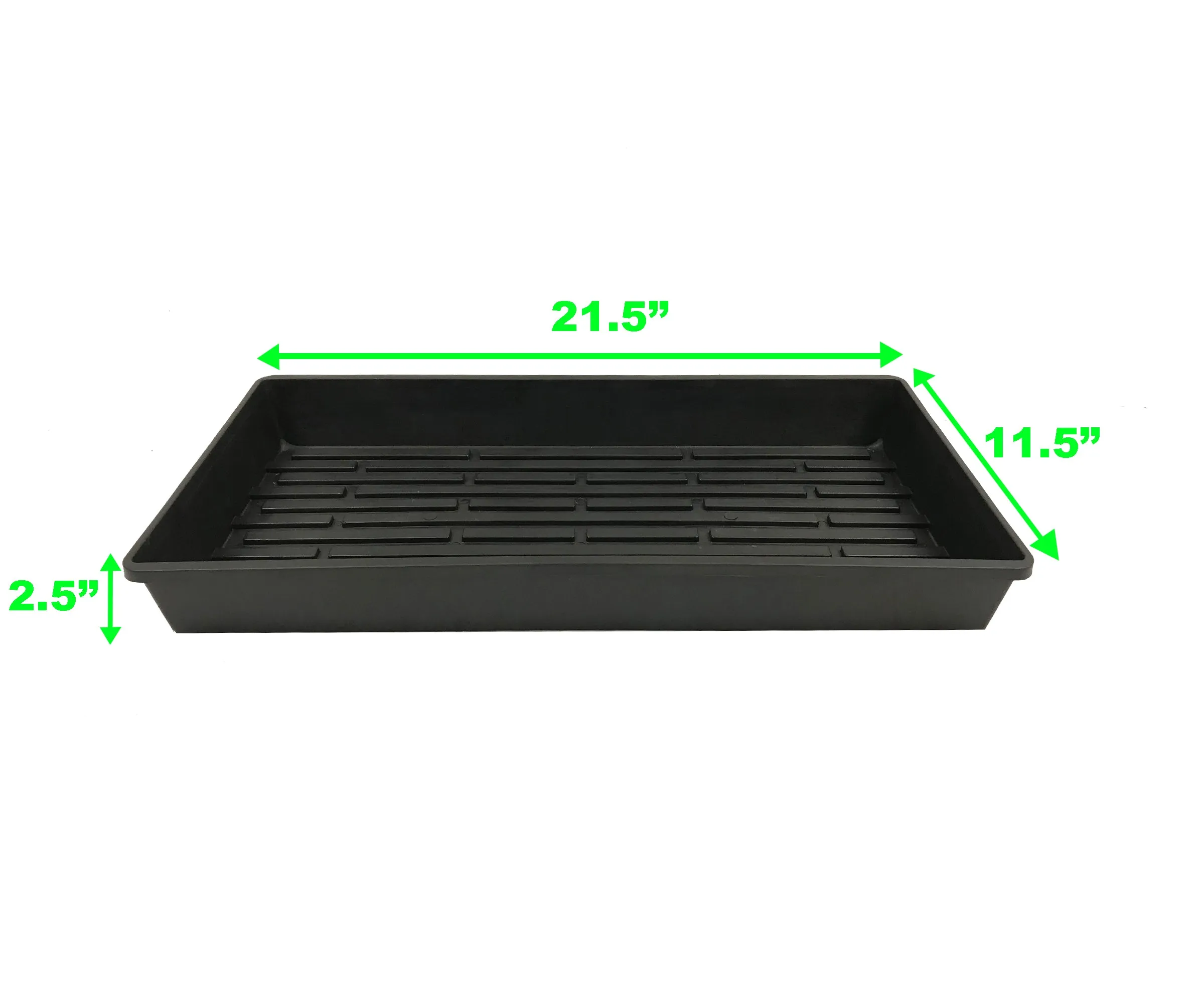 Viagrow 11 in. x 22 in. Tall Clear Plastic Dome Single Tray Kit with Standard Flat, 72 Cell Insert and Heat Mat