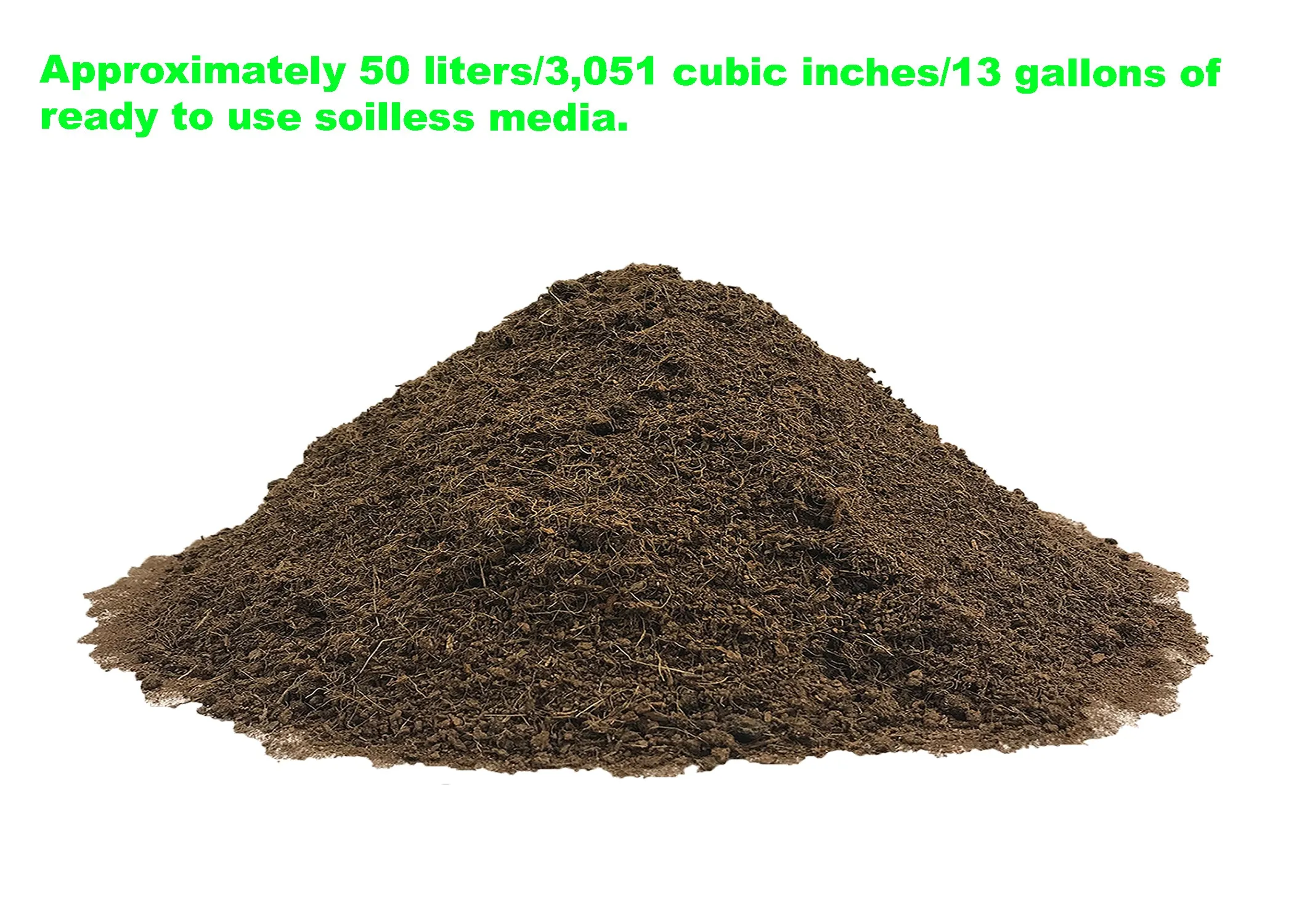 Viagrow 1.5CU. FT. (50L) Coconut Coir Soilless Grow Media Bag, Loose (Pallet of 65)