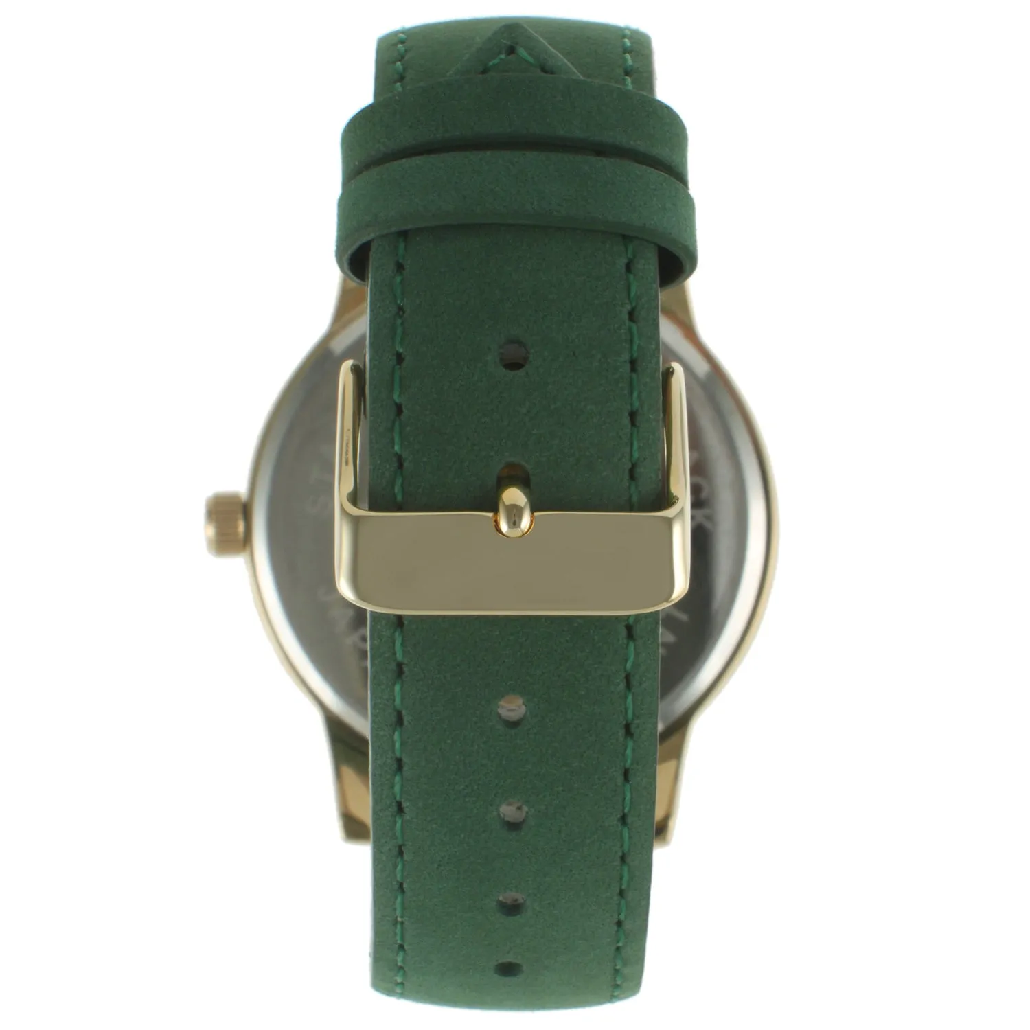 Women's 40mm Multi-Function Watch with Green Suede Strap